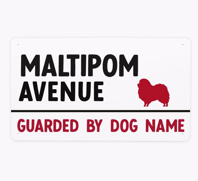 {breedFullName} Avenue: Personalized Metal Sign